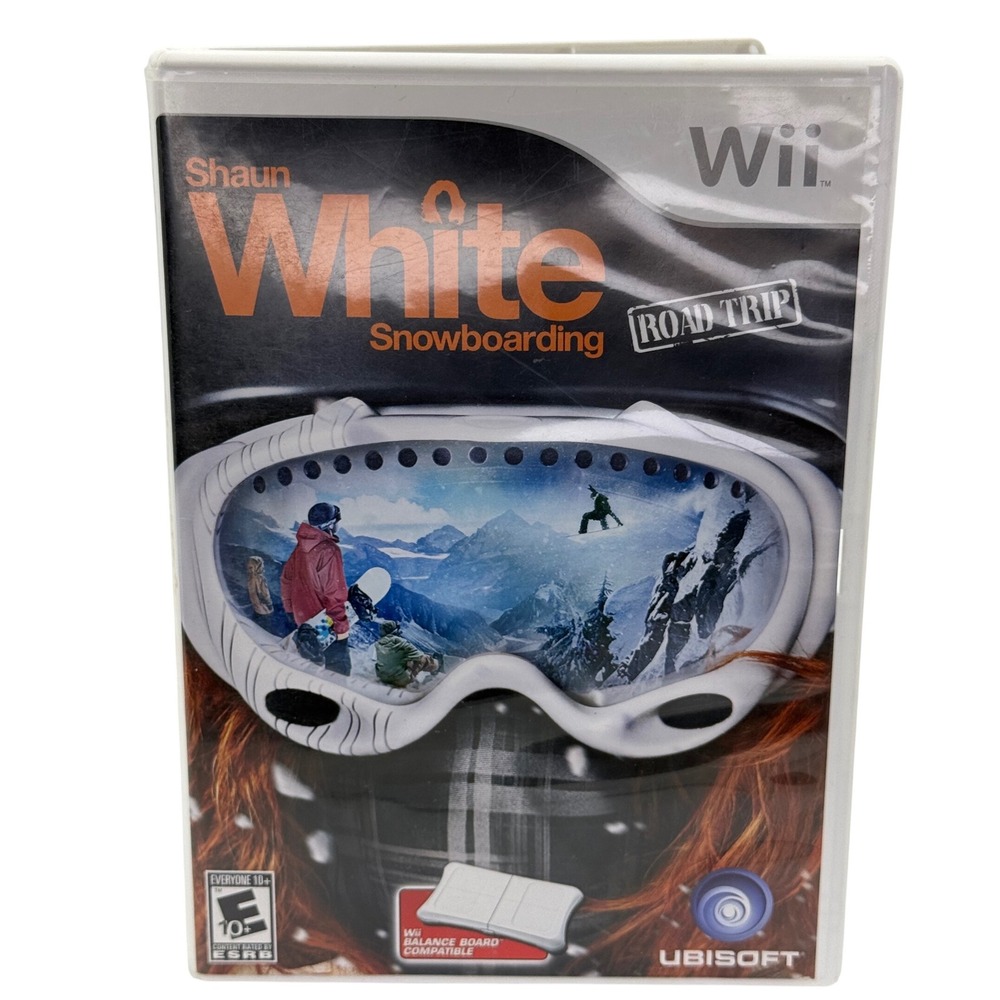 Shaun White Snowboarding Road Trip Nintendo Wii Game Complete CIB Balance Board